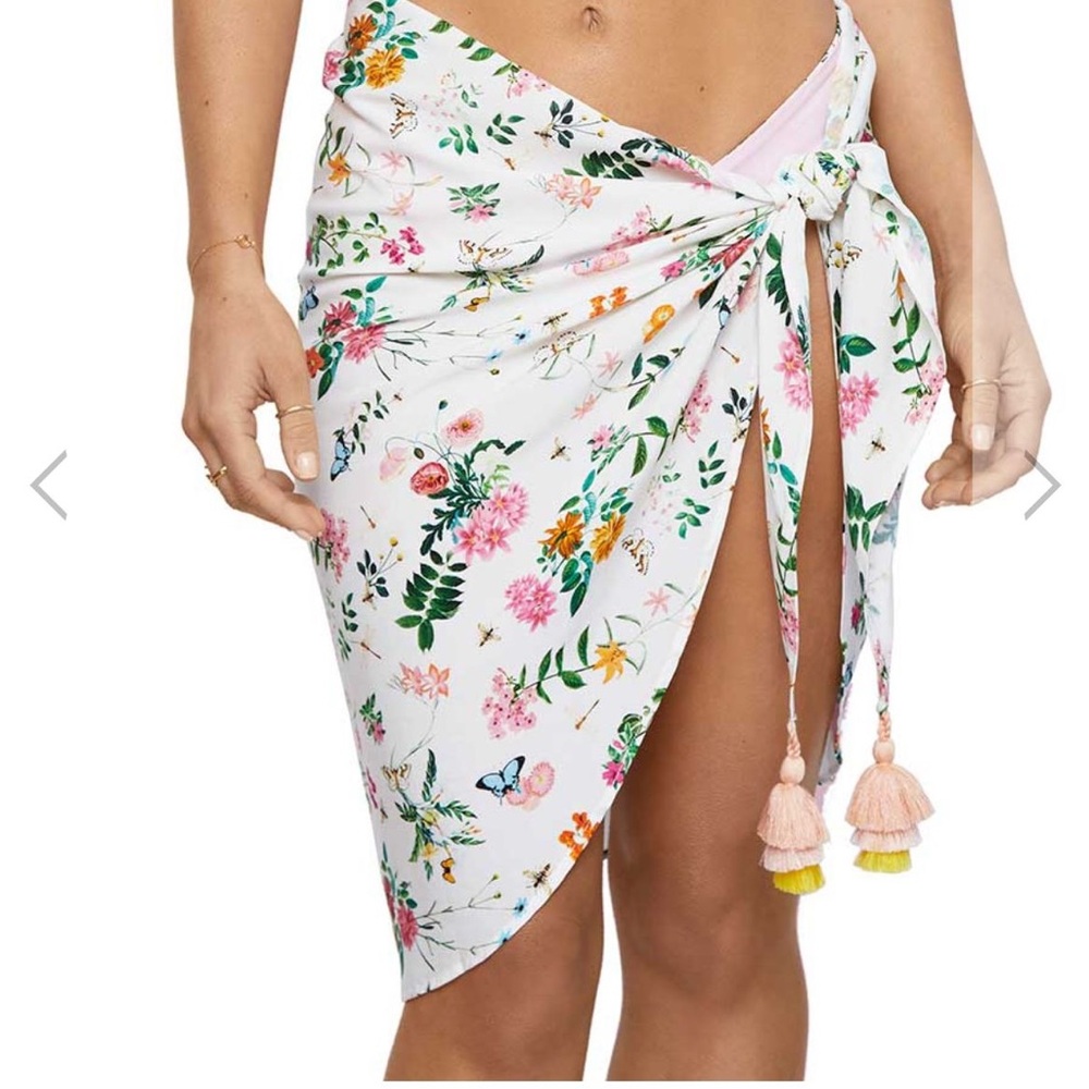 PQ floral tassel sarong